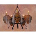 Perfectpretend Chandelier Skull-Metal  5 Corpsed Skulls on Dual Metal Frame PE1413084